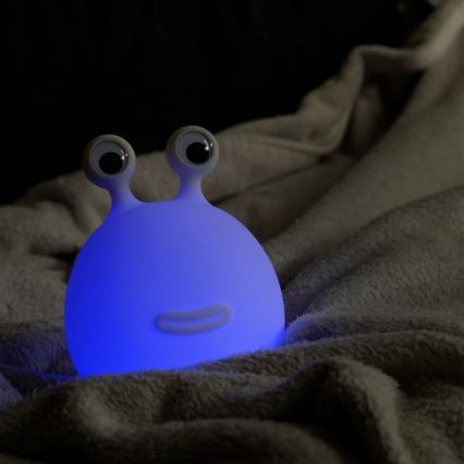 MegaLight - LED RGB Pritemdoma įkraunama vaikiška jutiklinė lempa MOMO MOON LED/5V