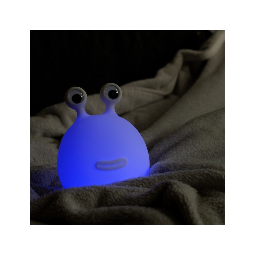 MegaLight - LED RGB Pritemdoma įkraunama vaikiška jutiklinė lempa MOMO MOON LED/5V