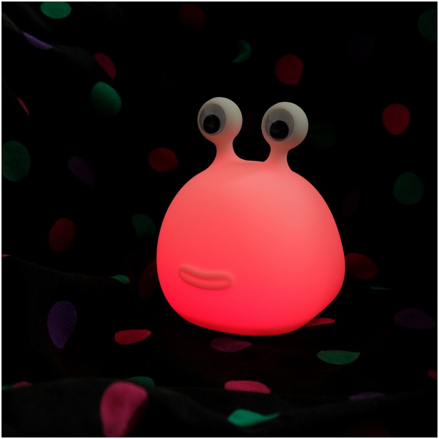 MegaLight - LED RGB Pritemdoma įkraunama vaikiška jutiklinė lempa MOMO MOON LED/5V