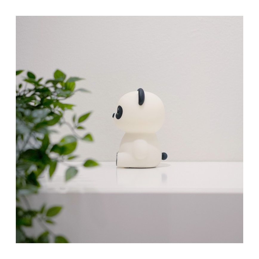 MegaLight - LED RGB Pritemdoma įkraunama vaikiška jutiklinė lempa PADDY PANDA LED/5V