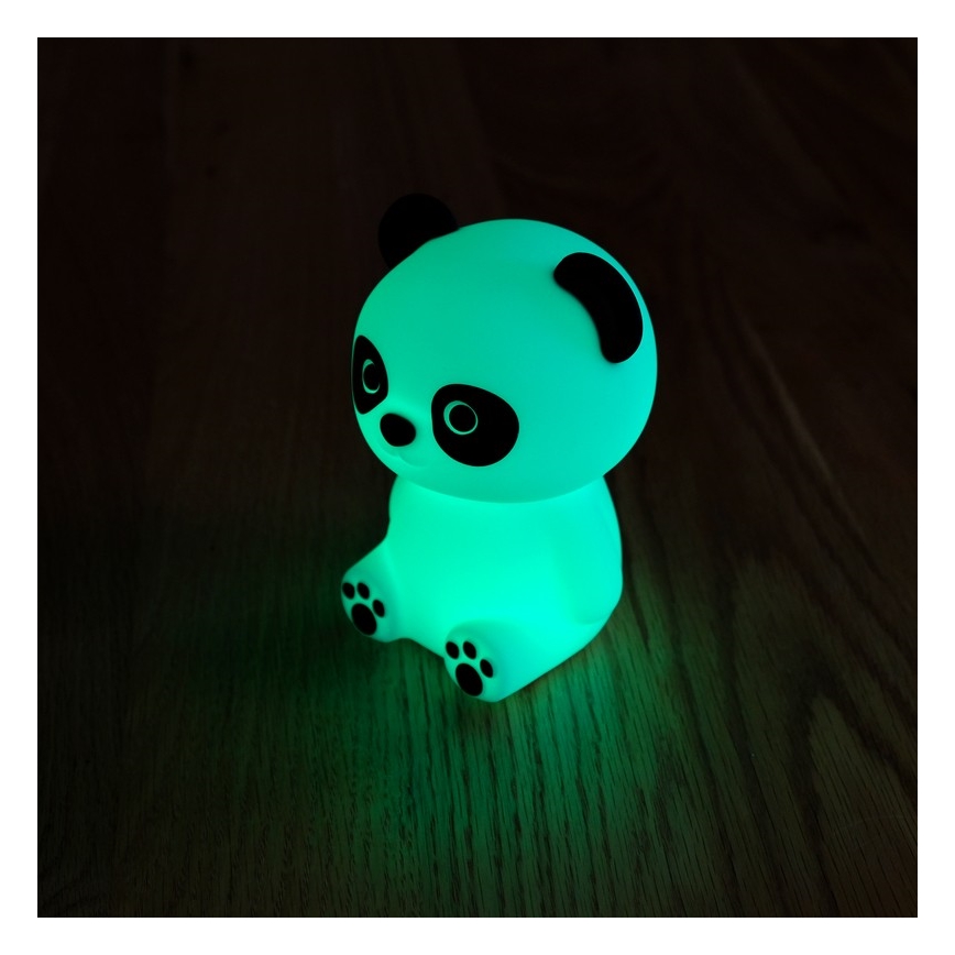 MegaLight - LED RGB Pritemdoma įkraunama vaikiška jutiklinė lempa PADDY PANDA LED/5V