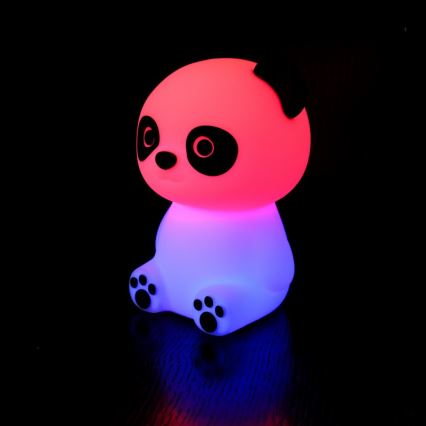 MegaLight - LED RGB Pritemdoma įkraunama vaikiška jutiklinė lempa PADDY PANDA LED/5V