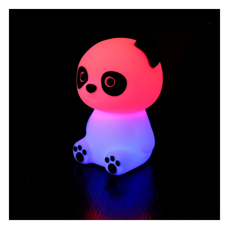 MegaLight - LED RGB Pritemdoma įkraunama vaikiška jutiklinė lempa PADDY PANDA LED/5V