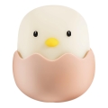 MegaLight - LED RGB reguliuojama įkraunama vaikiška jutiklinė lempa EGGY EGG LED/5V
