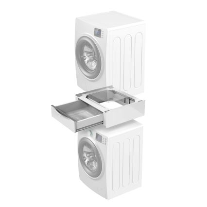 Meliconi 656112 - Tarpinė skalbimo mašinai ir džiovyklei su ištraukiamu 28 l talpos stalčiumi, balta