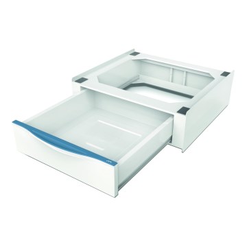 Meliconi 656112 - Tarpinė skalbimo mašinai ir džiovyklei su ištraukiamu 28 l talpos stalčiumi, balta