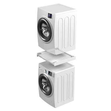 Meliconi 656113 - Pakyla skalbimo mašinai ir džiovyklai su ištraukiamu stalčiumi 70 cm balta