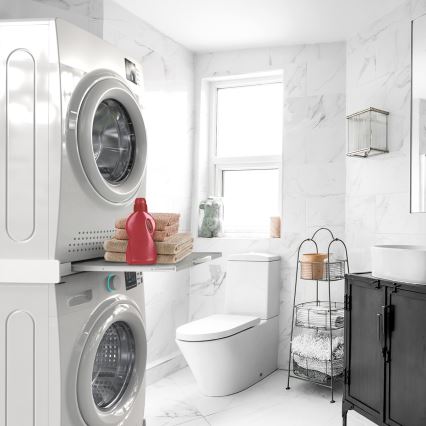 Meliconi 656114 - 70 cm tarpinė skalbimo mašinai ir džiovyklai, balta