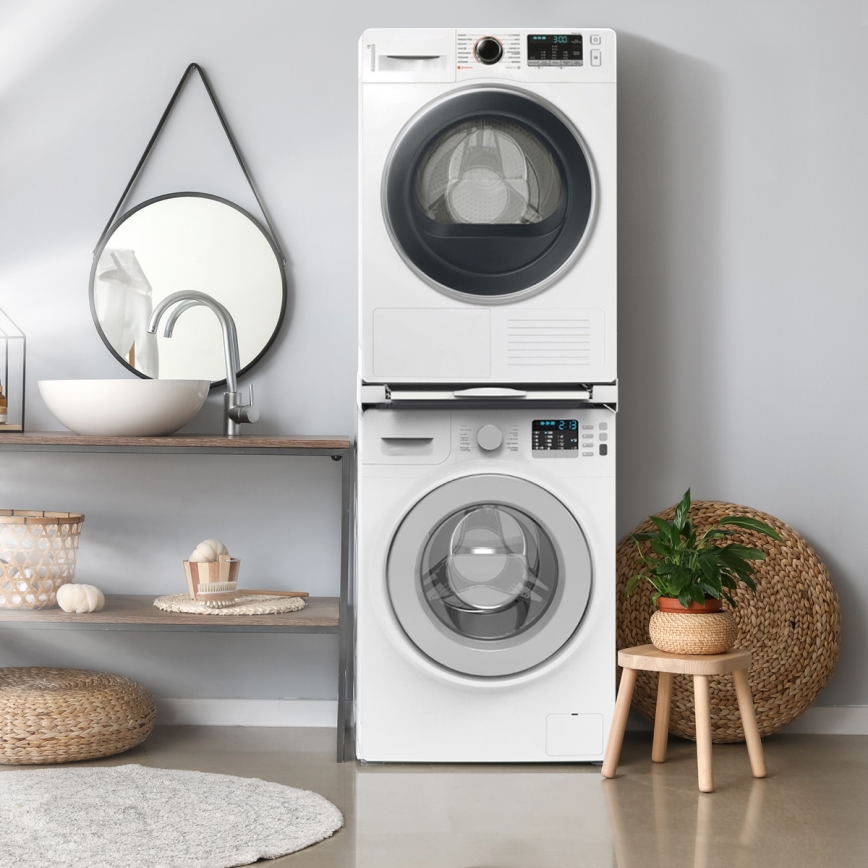 Meliconi 656114 - 70 cm tarpinė skalbimo mašinai ir džiovyklai, balta