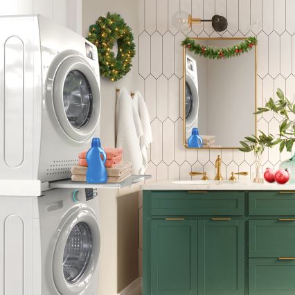 Meliconi 656114 - 70 cm tarpinė skalbimo mašinai ir džiovyklai, balta