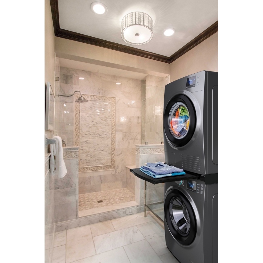 Meliconi 656136 – tarpinė, skirta skalbimo mašinai ir džiovyklei, su ištraukiamu stalčiumi, 60 cm, juoda