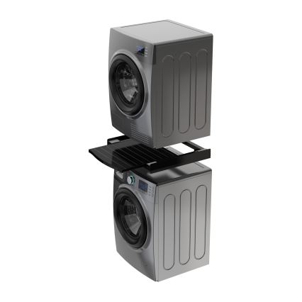 Meliconi 656136 – tarpinė, skirta skalbimo mašinai ir džiovyklei, su ištraukiamu stalčiumi, 60 cm, juoda