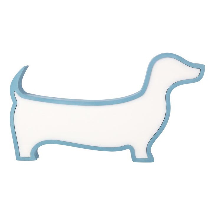 Mėlyna LED stalinė lempa vaikams DOG LED/12W/230V