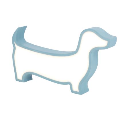 Mėlyna LED stalinė lempa vaikams DOG LED/12W/230V