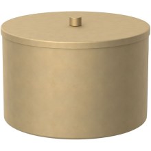 Metalinė saugojimo dėžutė 12x17,5 cm auksinis