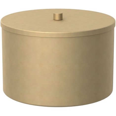 Metalinė saugojimo dėžutė 12x17,5 cm auksinis