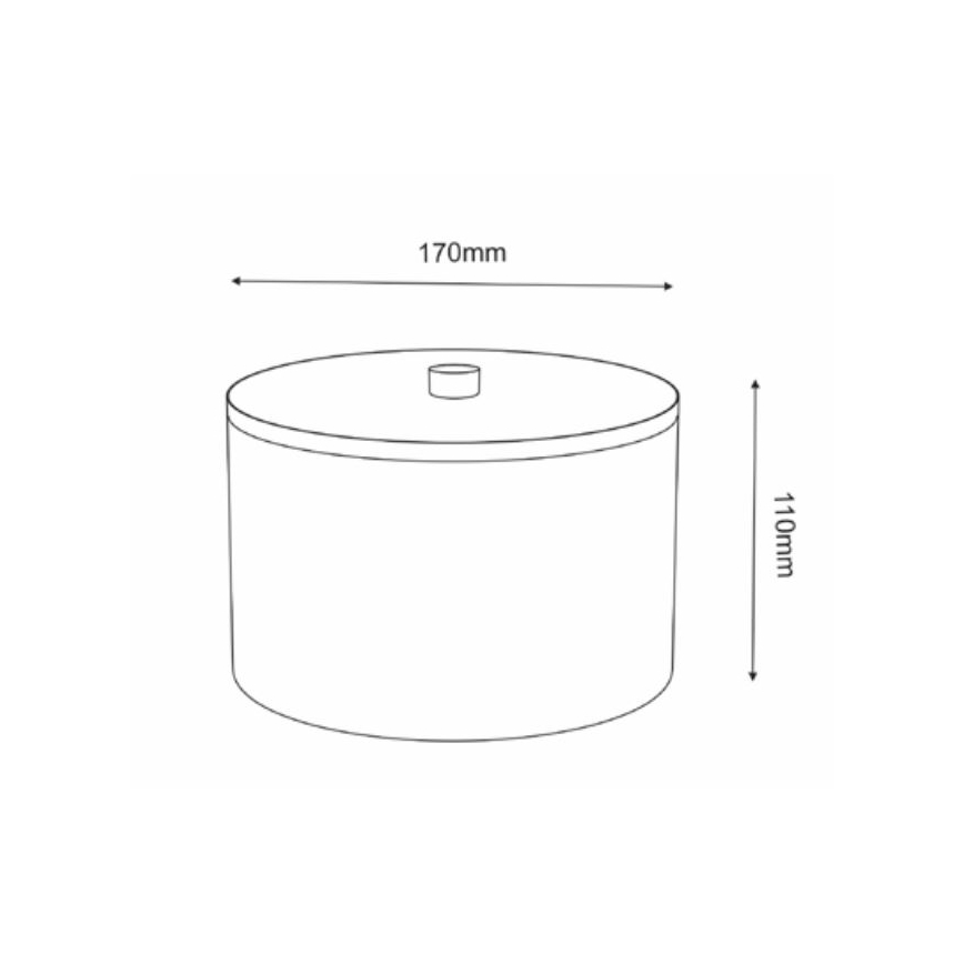 Metalinė saugojimo dėžutė 12x17,5 cm balta