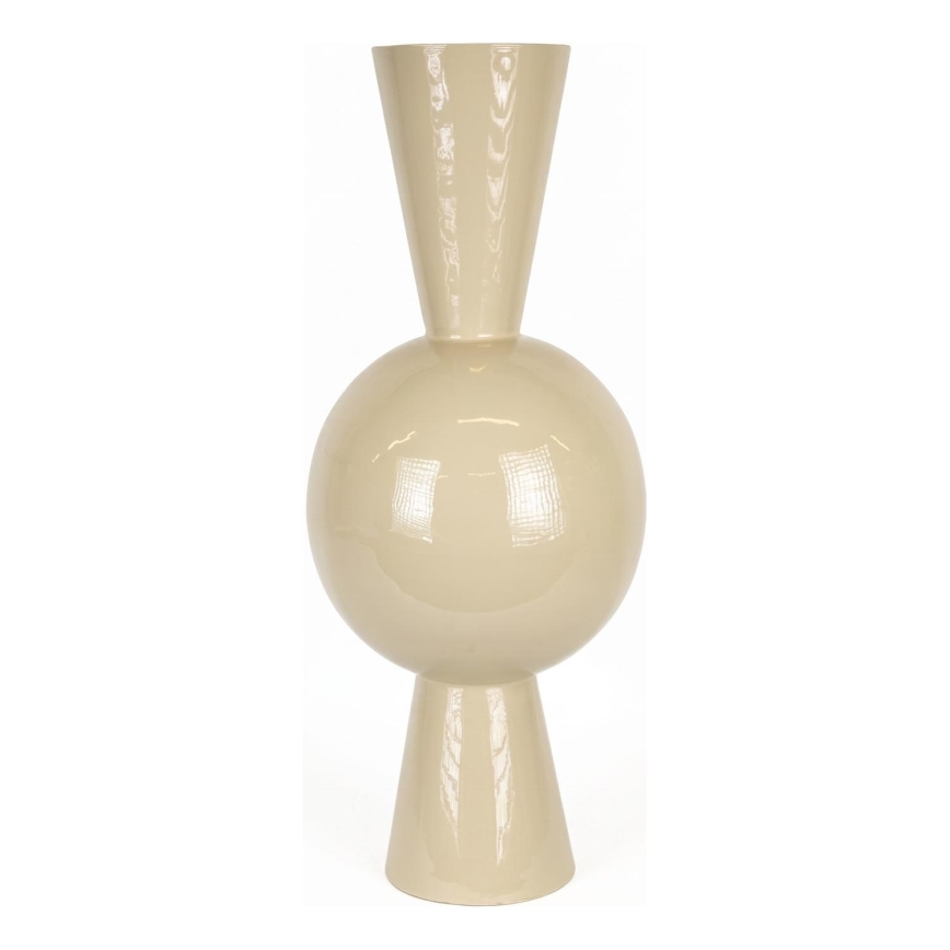 Metalinė vaza 60x25 cm smėlio spalvos