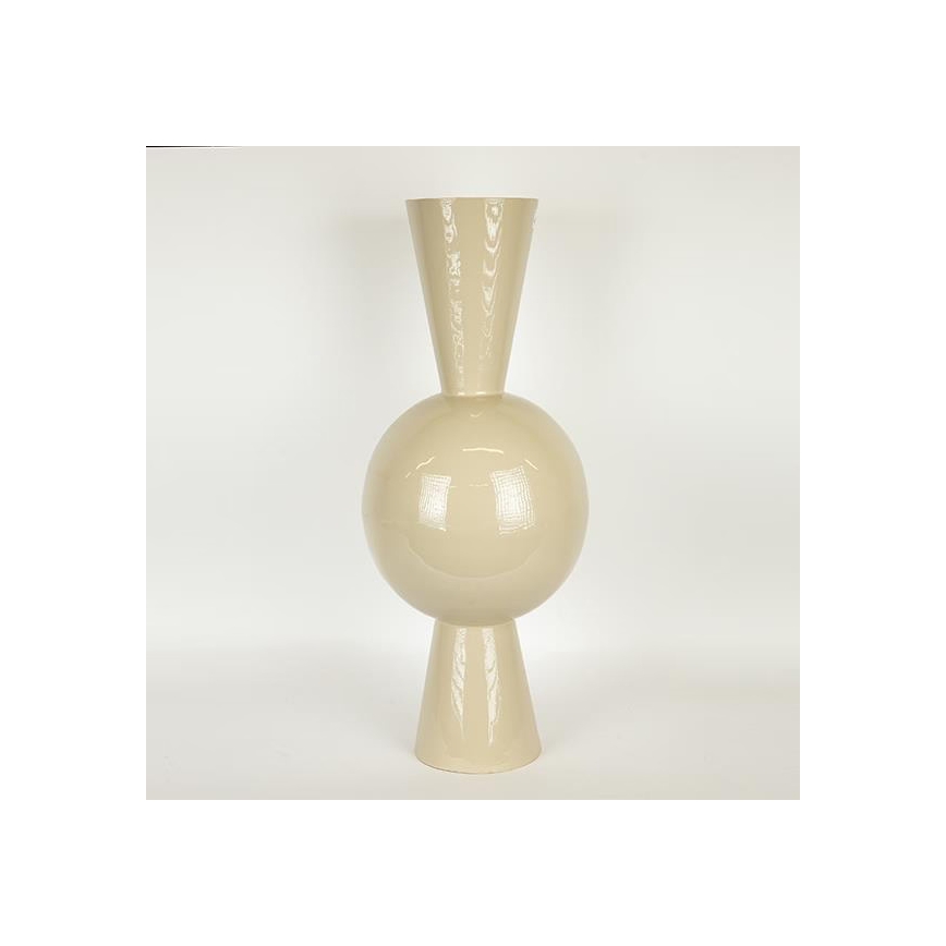 Metalinė vaza 60x25 cm smėlio spalvos