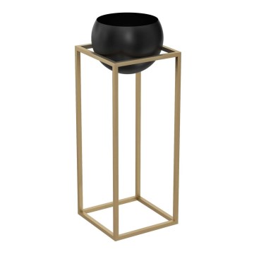 Metalinis gėlių vazonas 81,3x29 cm auksinės spalvos