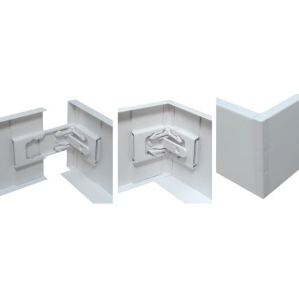 Metalinis montavimo rėmas LED paneliams STELLA 120x30 cm, baltas