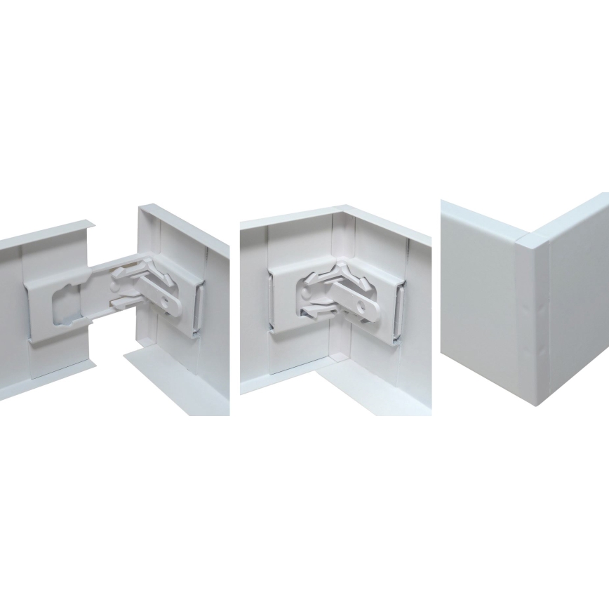 Metalinis montavimo rėmas LED paneliams STELLA 120x30 cm, baltas