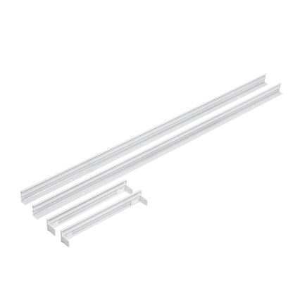 Metalinis rėmas LED plokščių montavimui 1200x300 mm baltas