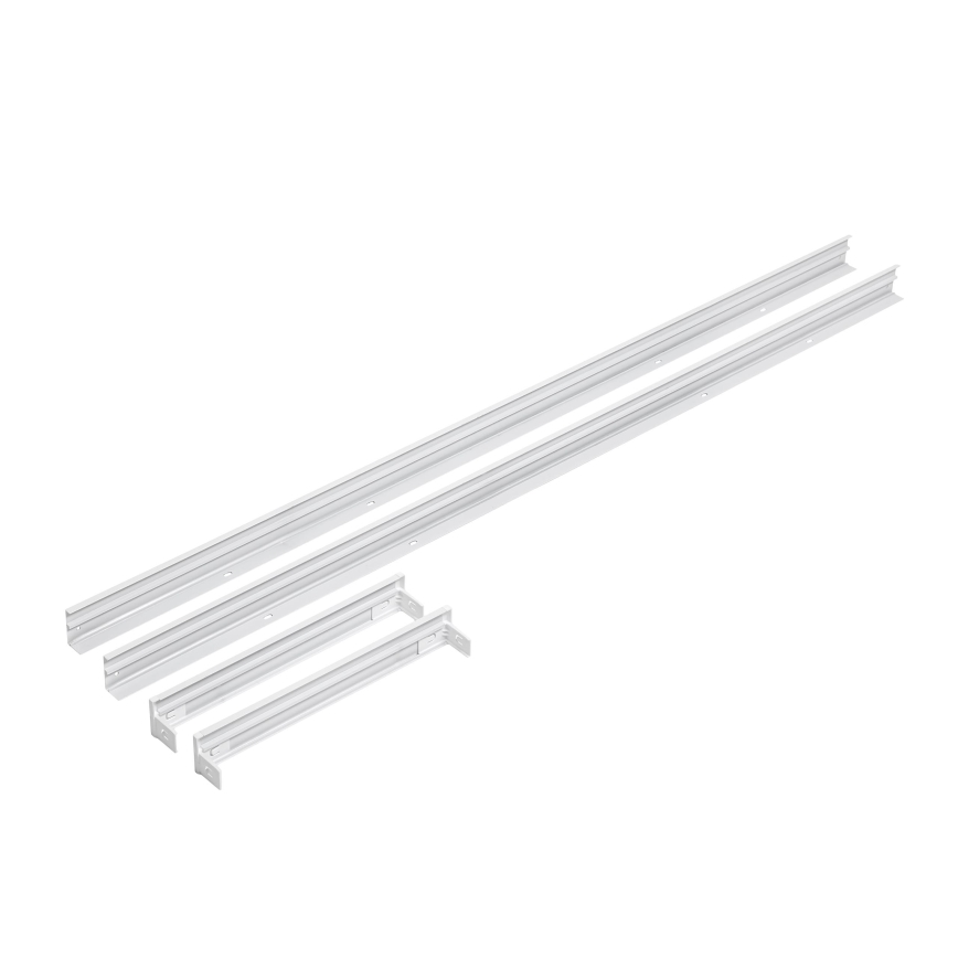 Metalinis rėmas LED plokščių montavimui 1200x300 mm baltas