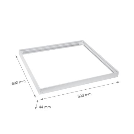 Metalinis rėmas LED plokščių montavimui 600x600 mm baltas