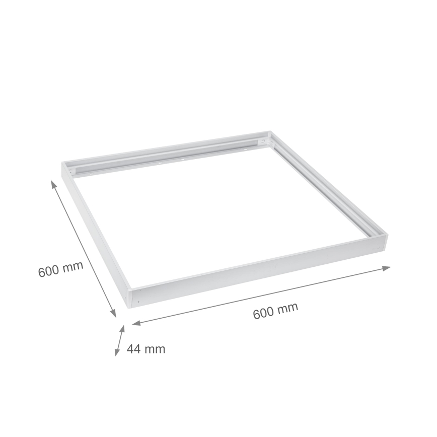 Metalinis rėmas LED plokščių montavimui 600x600 mm baltas
