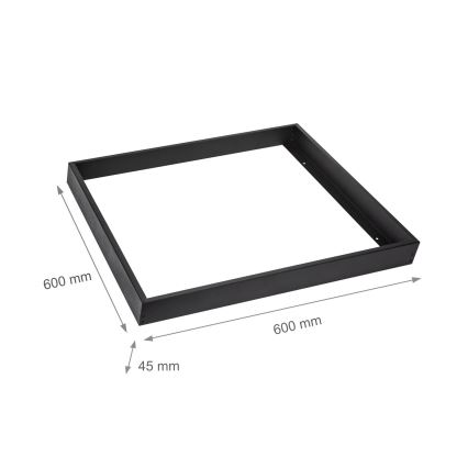 Metalinis rėmas LED plokščių montavimui 600x600 mm juodas