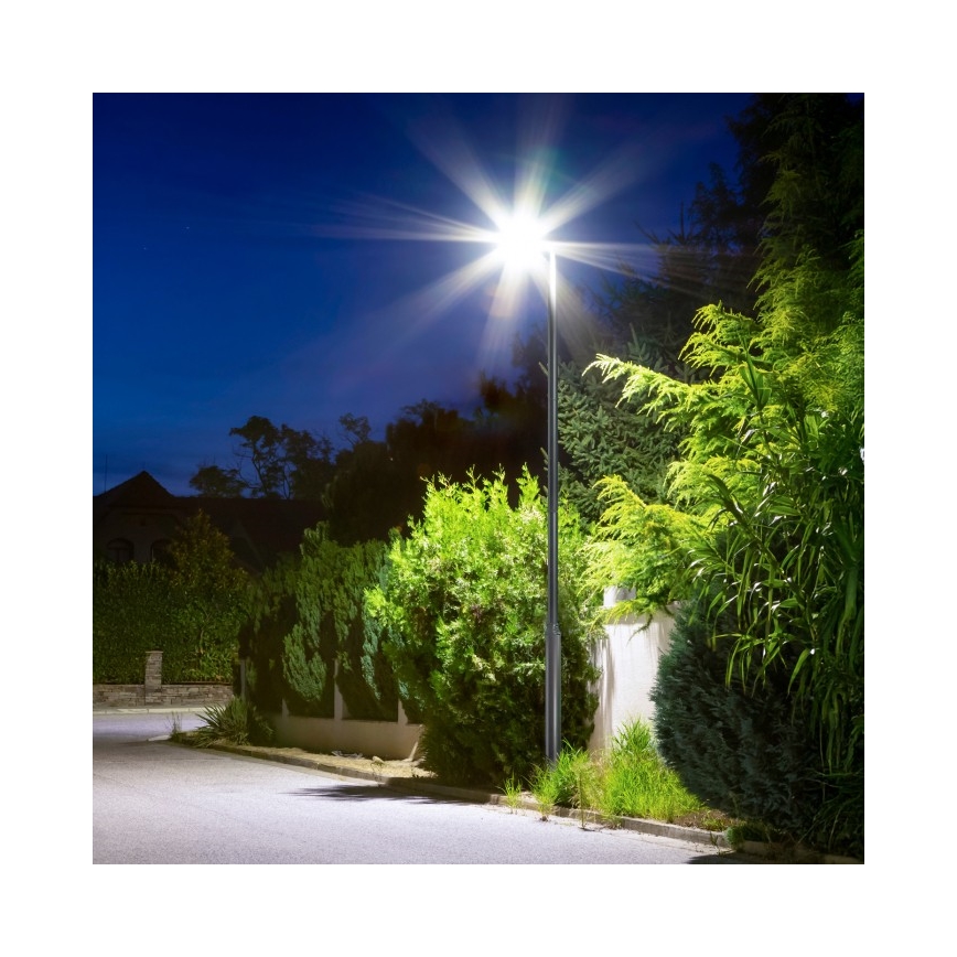 Metalinis strypas lauko apšvietimo stulpui BASE, 3 m, pilkas