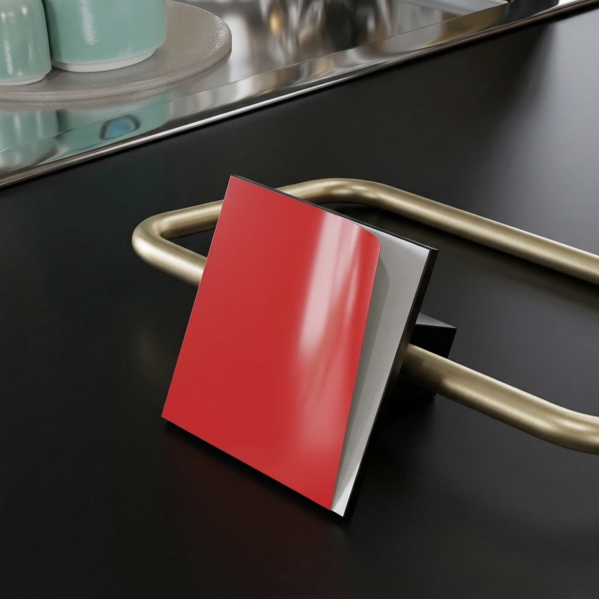 Metalinis tualetinio popieriaus laikiklis 8x16 cm juodas/auksinis