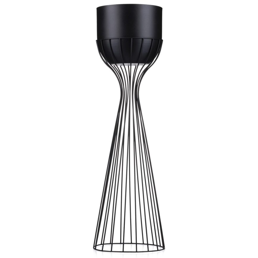 Metalinis vazonas LOFT 68x20 cm juoda