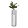 Metalinis vazonas LOFT 70x20 cm juoda/balta