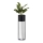Metalinis vazonas LOFT 70x20 cm juoda