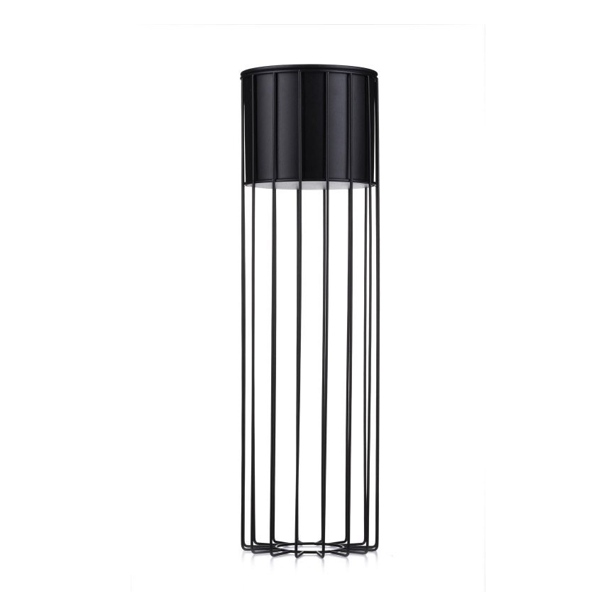 Metalinis vazonas LOFT 70x20 cm juoda