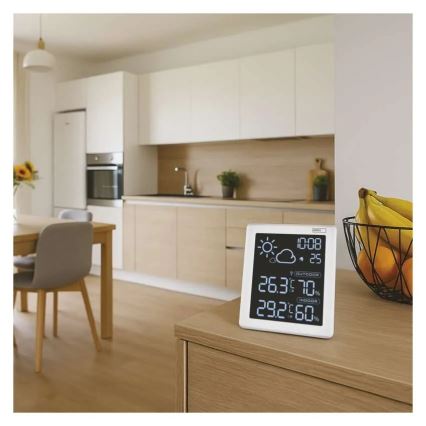 Meteorologinė stotelė 5V 2xAAA + 2xAAA juoda