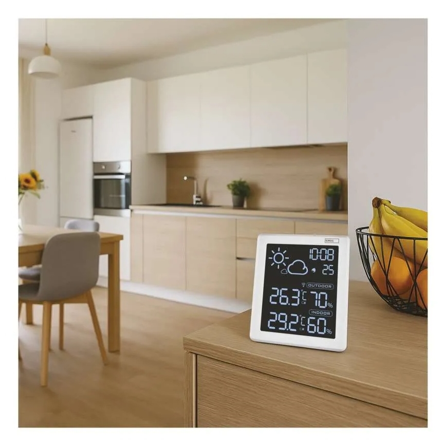 Meteorologinė stotelė 5V 2xAAA + 2xAAA juoda