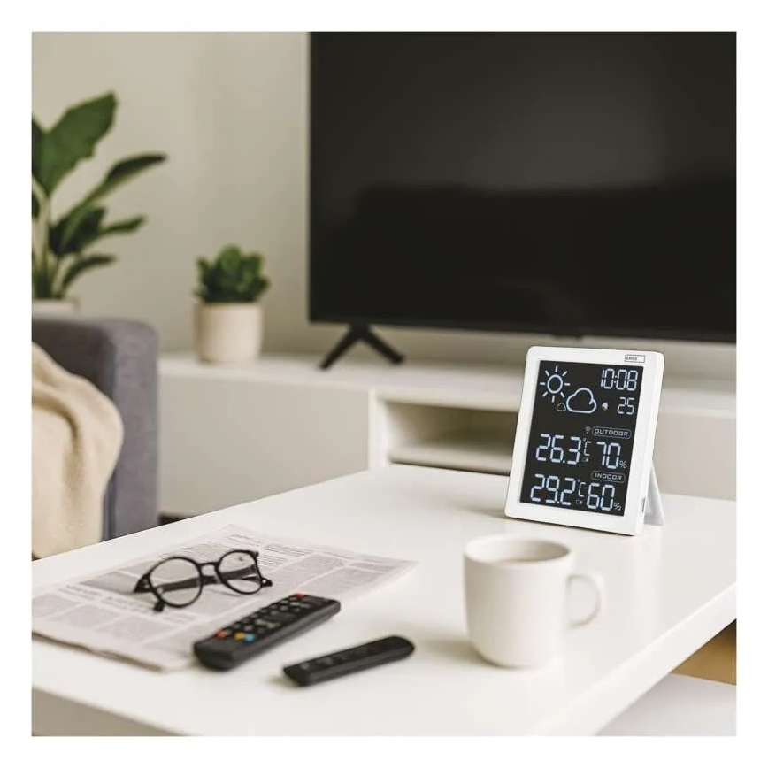 Meteorologinė stotelė 5V 2xAAA + 2xAAA juoda