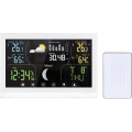 Meteorologinė stotelė su spalvotu ekranu 5V/2xAAA balta