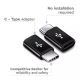 Micro USB C adapteris juodas