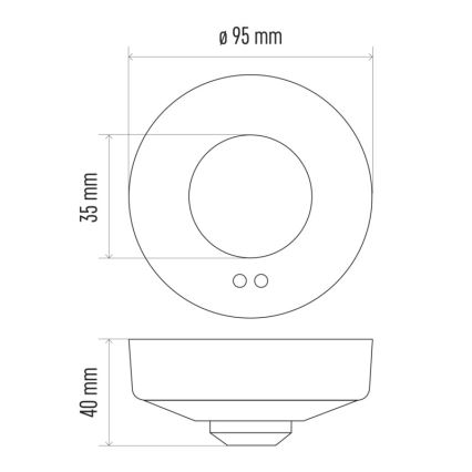 Mikrobangų krosnelės judesio jutiklis MW B 360 ° 1200W/230V baltas