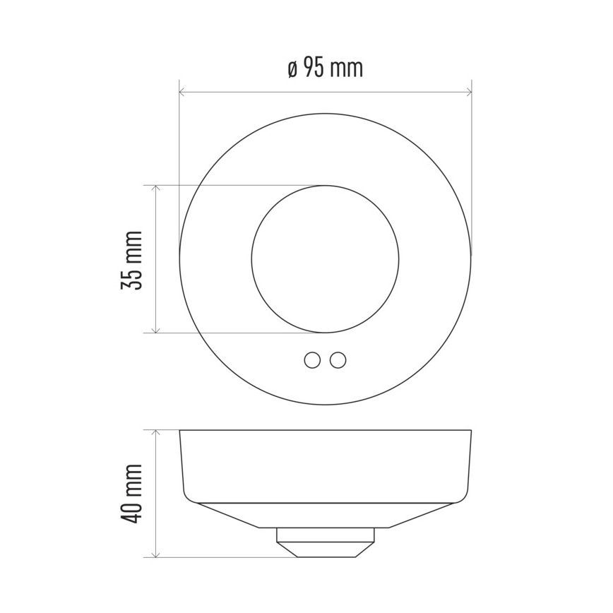 Mikrobangų krosnelės judesio jutiklis MW B 360 ° 1200W/230V baltas