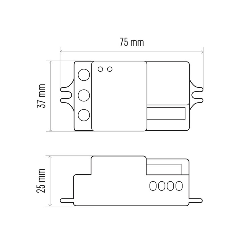 Mikrobangų krosnelės judesio jutiklis MW B 360° 1200W / 230V baltas