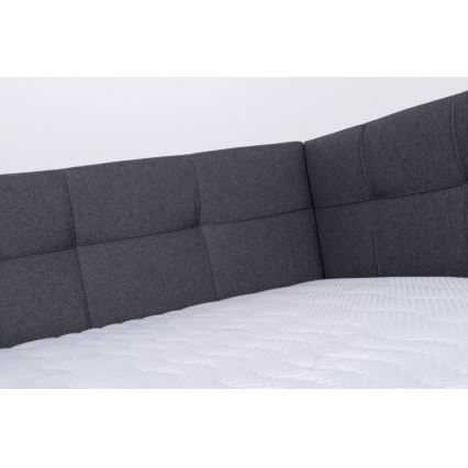 Minkšta lova su čiužiniu ir sandėliavimo vieta MARIA PETITE 120x200 cm pilka