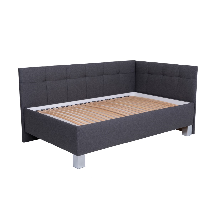 Minkšta lova su čiužiniu ir sandėliavimo vieta MARIA PETITE 120x200 cm pilka