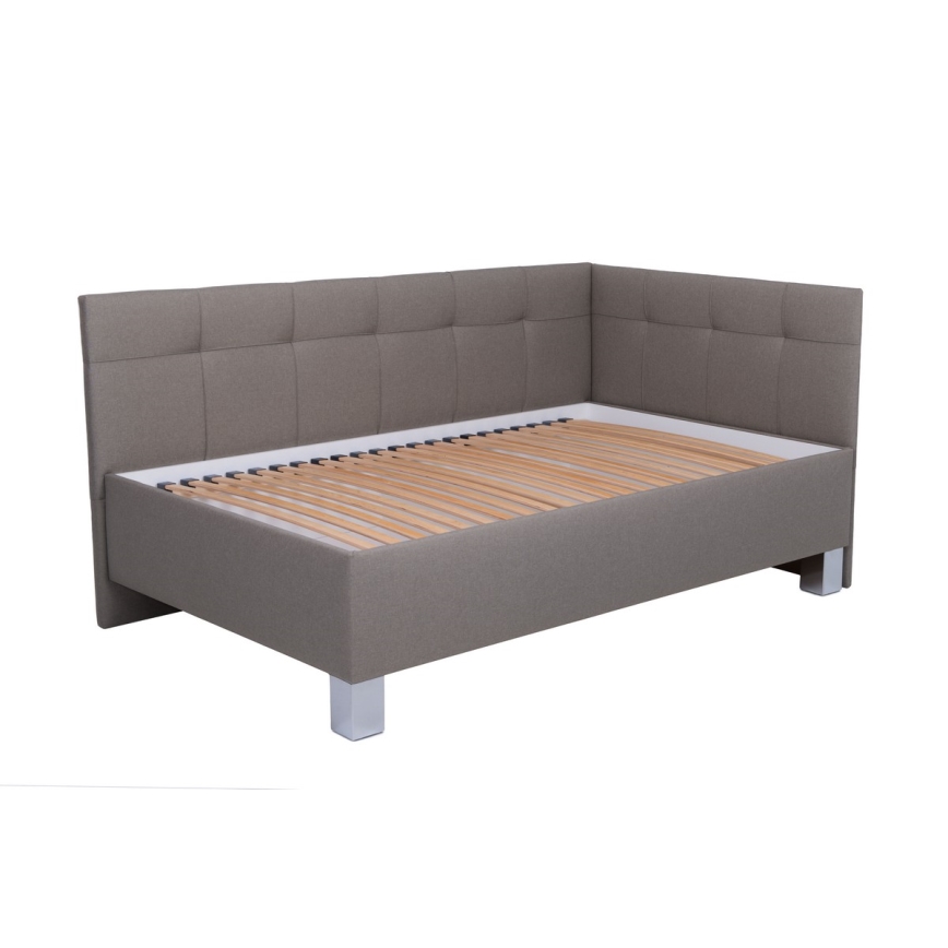 Minkšta lova su čiužiniu ir sandėliavimo vieta MARIA PETITE 120x200 cm taupe