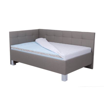 Minkšta lova su čiužiniu ir sandėliavimo vieta MARIA PETITE 120x200 cm taupe