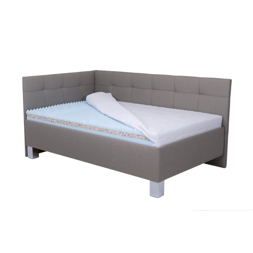 Minkšta lova su čiužiniu ir sandėliavimo vieta MARIA PETITE 120x200 cm taupe
